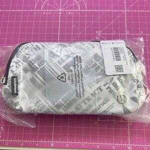 Lululemon White and Black Pouch